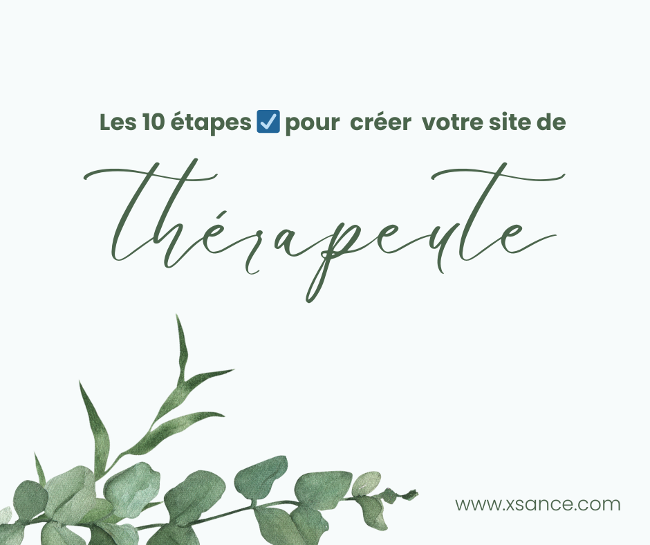 Comment créer un site de thérapeute en 10 étapes