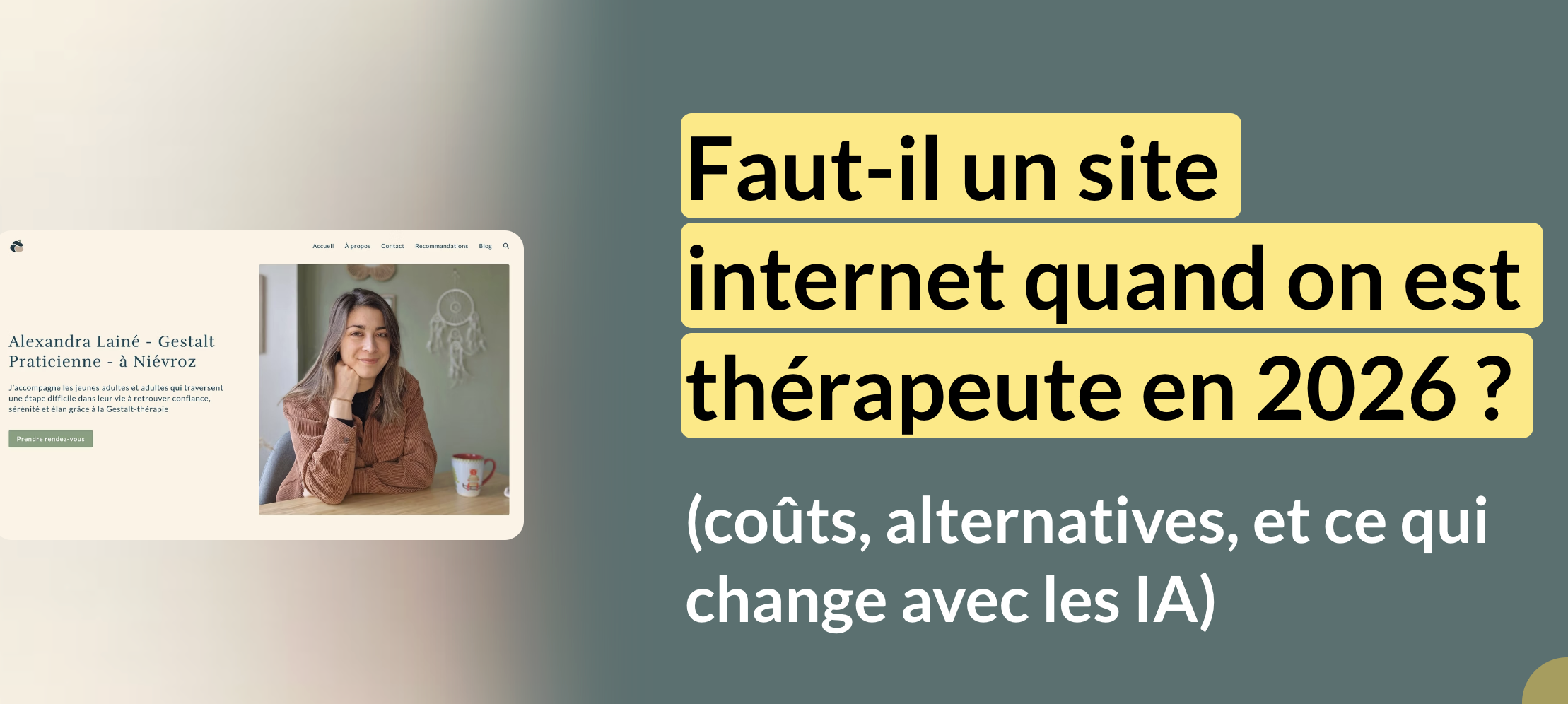 faut il un site internet en 2026 pour les thérapeutes ?